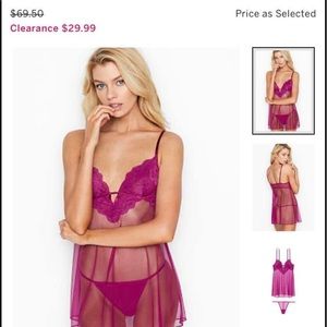 Victoria Secret Very Sexy Embroidered Baby Doll￼￼